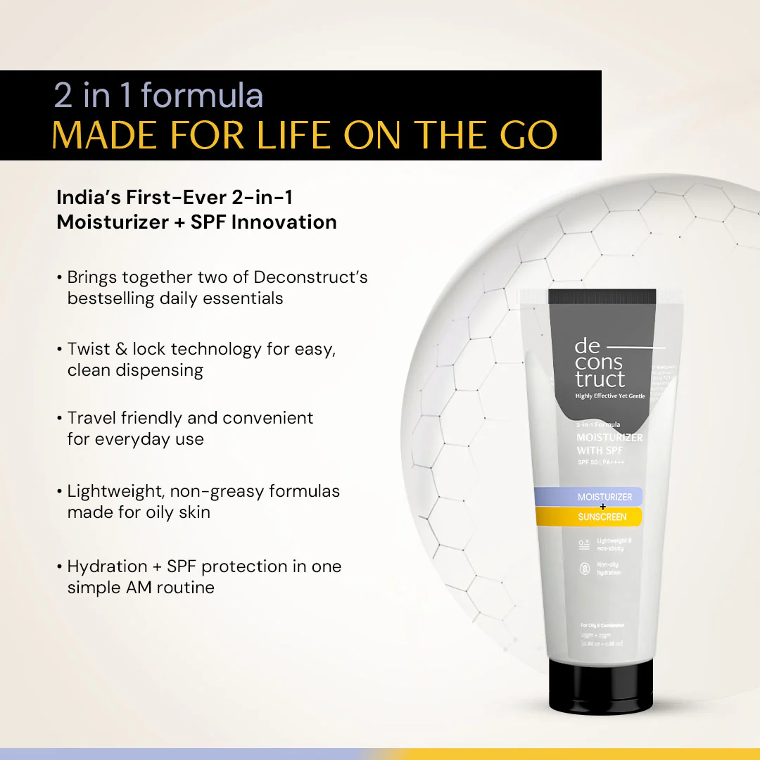 2 in 1 Moisturizer & Sunscreen | SPF 50 PA++++ - Image 4
