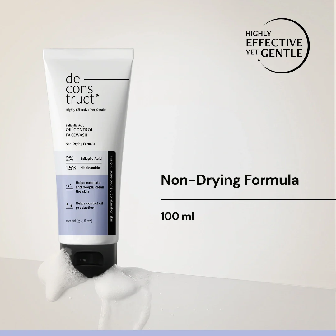 Salicylic Acid Oil Control Face Wash | 2% Salicylic acid + 1.5% Niacinamide |  Non-drying & Cooling - Image 6