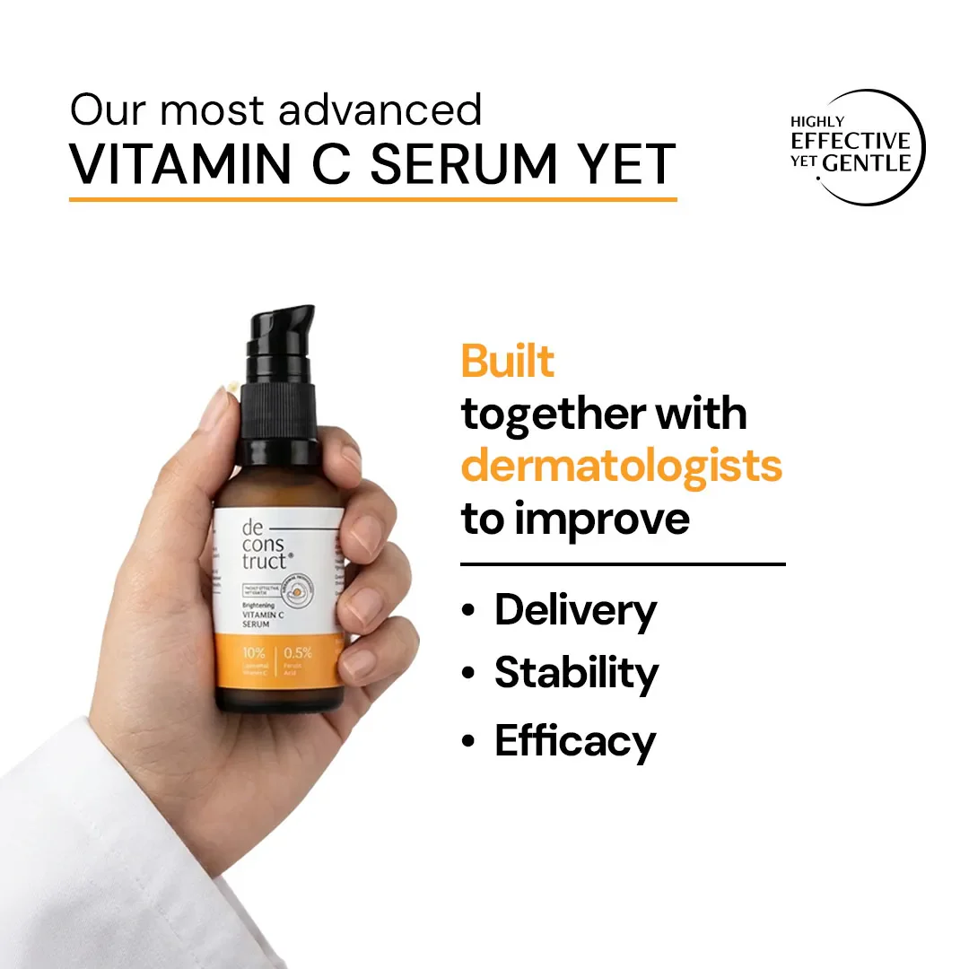 10% Vitamin C Serum for Glowing Skin | Clinically Tested, Non-Irritating| Brightens & Evens Tone  | For Oily Skin - Image 5